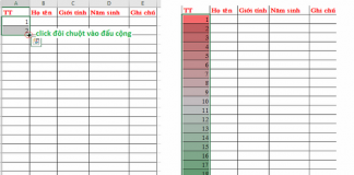 Hướng dẫn những thủ thuật excel trong tin học văn phòng