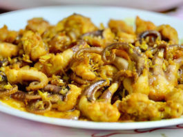 Món nhậu ngon: Bạch tuộc xào sả ớt