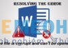 Những nguyên nhân và cách khắc phục khi lỗi Word Những nguyên nhân và cách khắc phục khi lỗi Word