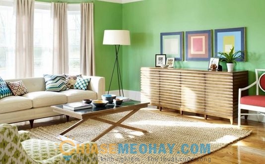 Gia chủ mệnh Mộc nên thiết kế nội thất như thế nào cho hợp phong thủy Màu xanh lá trong thiết kế nội thất luôn mang lại sự tươi trẻ, sức sống căng tràn